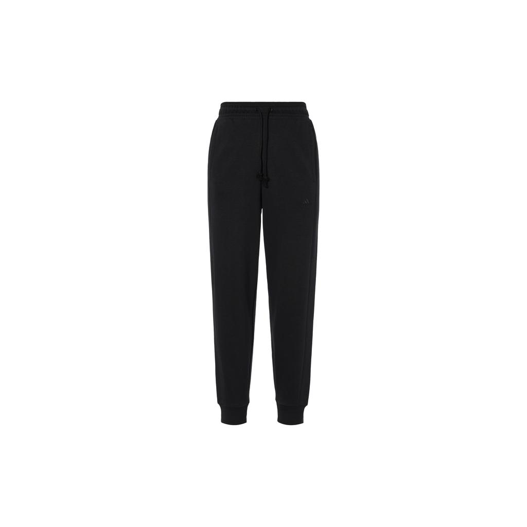 Adidas All Season Pants With Embroidered Logo And Drawstring Hem Women Bottoms Black HK0439