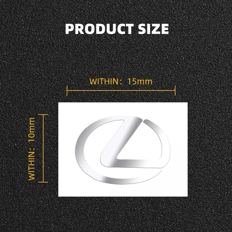 2/5/10pcs 3D Metal Car Emblem Sticker Decor Badge Decal Interior Styling For Lexus RX330 IS250 Ct200h ES300h RX350 IS300h ES350 ACL1