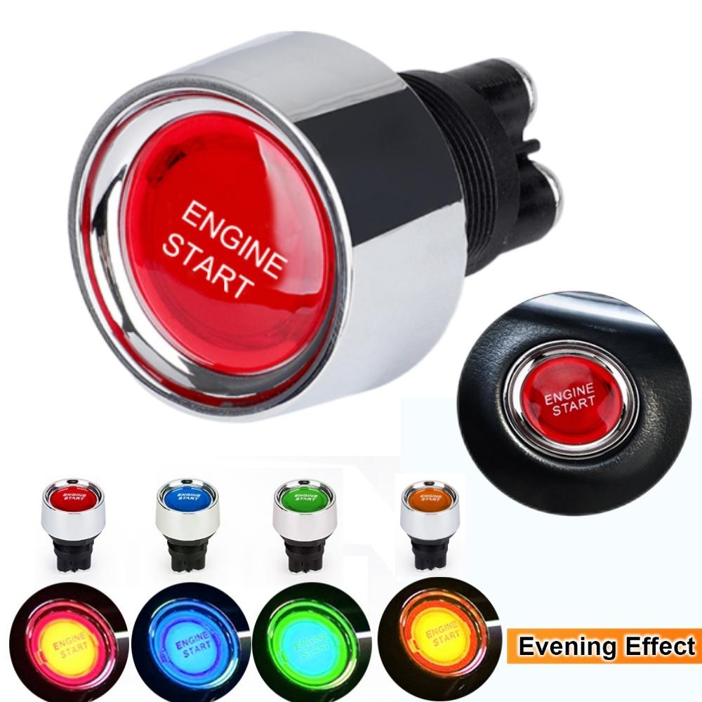 1PC 12V 50A 3 Pin SPST Momentary Engine Start Button Keyless Push Ignition Switch ON OFF For Cars Truck Marine RV