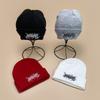 Hip-Hop Hip-Hop Pattern Embroidery Knitted Hat Men And Women Warm Personality Street Punk Pullover Hat
