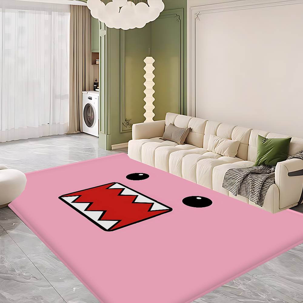 Domo Kun Anime Floor Mat Rectangle Anti-slip Home Soft Badmat Front Door Indoor Outdoor Mat Welcome Doormat