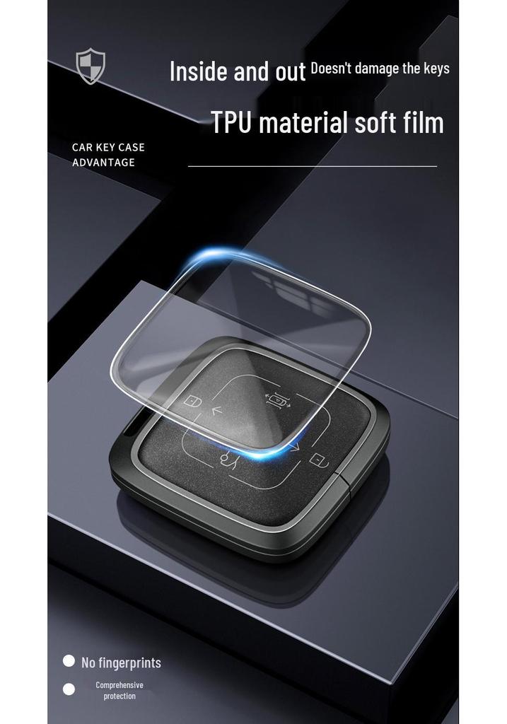 Custodia per Chiave Bluetooth Zeekr 001/009 con NFC Fibbia a Guscio da Uomo Zeekr X