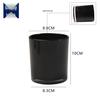 Romantic Black Frosted Glass Candle Holder for DIY Aromatherapy