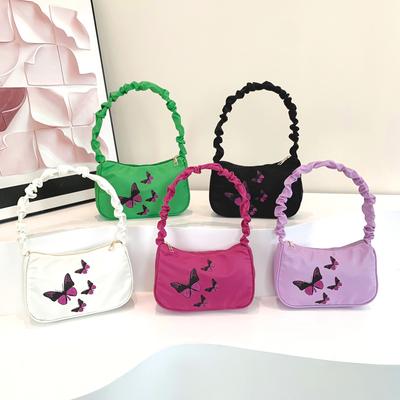 Fashionable and Simple Temperament Pleated Handbag for Spring New High-value One-shoulder Armpit Bag Korean Version Bag