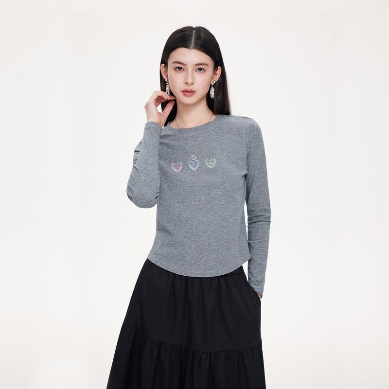 FivePlus Women's Slim Fit Short Long-Sleeve T-Shirt