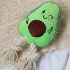 Eco-friendly Cotton Rope Wear-resistant Dog Molar Toy Plush Avocado Shape Pet Interactive Accessories