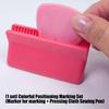 Multipurpose Sewing Marker Set Includes Chalk Line Wheel And Pressing Tool For Fabric Marking