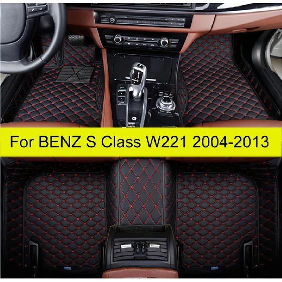 Car Floor Mats for BENZ S Class W221 Sedan 2004 2005 2006 2007 2008 2009 2010 2011 2012 2013  Auto Foot Pads Automobile