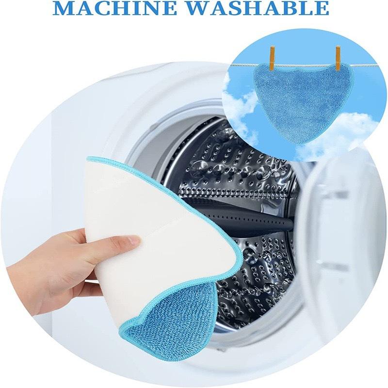 Reusable Steam Mop Replacement Pads - Compatible with Most Steam Mops for Hard Floor Cleaning