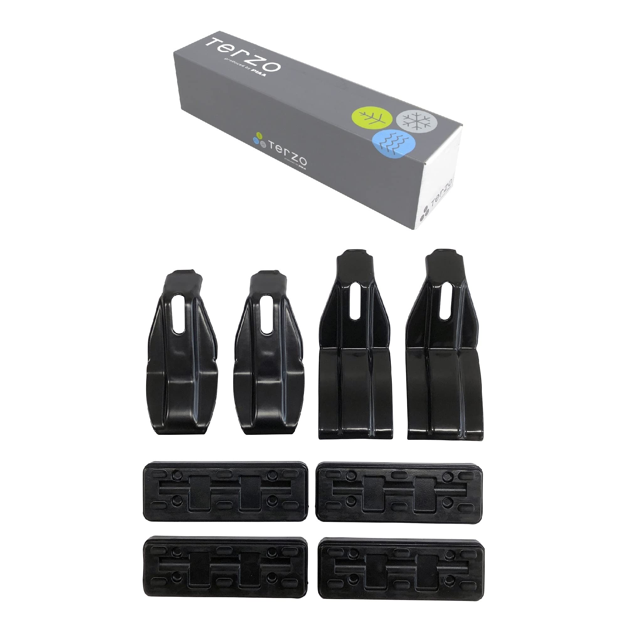 

Terzo Roof Carrier Base Carrier Mounting Holder Set of 4 Black Yaris Cross EH453 (by PIAA) Vehicle-specific [Toyota (including Hybrid) MXPB1# MXPJ1#] чорний