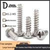 304 Stainless Steel Phillips Pan Head Self-Tapping Screws M1.7-M5