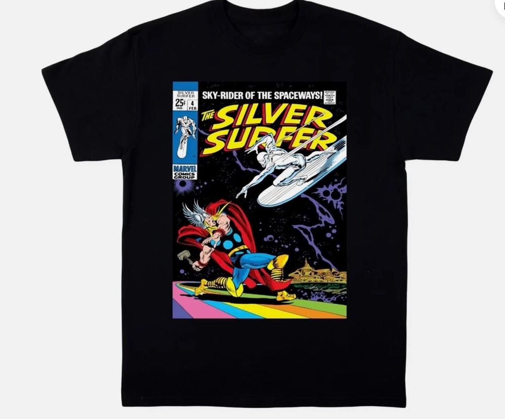 Футболка с обложкой комикса Серебряный Серфер №4 Унисекс XXL