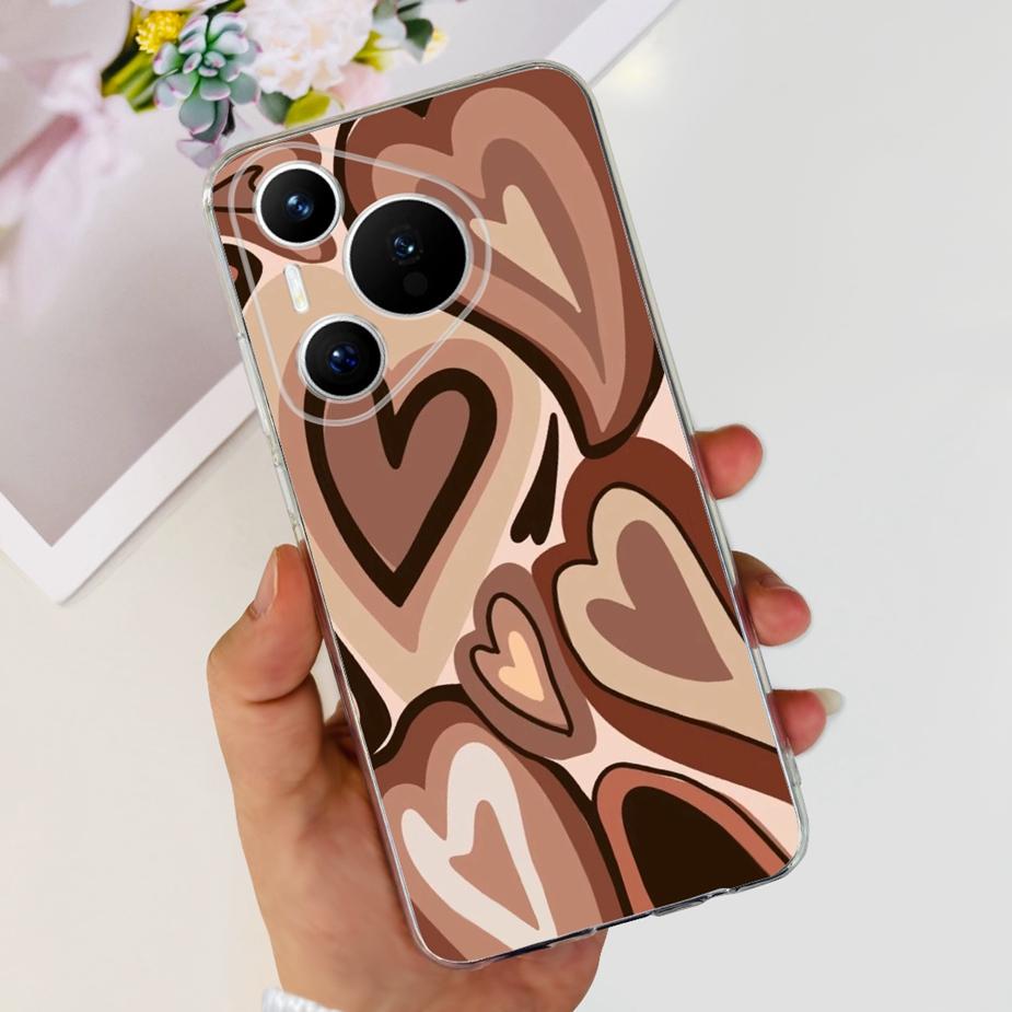 For Huawei Pura 70 Pro Plus Case Stylish Painted Cover Clear Silicone Phone Cases For Huawei Pura 70 Pro Pura70 Pro+ Soft Fundas