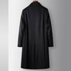 Men's Woolen Coat Autumn and Winter Knee Long Middle-aged Business Administrative Lapel Off Rabbit Hair Gall Jacket