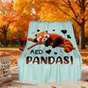 Red Panda Love Outdoor Flannel Blankets, Outdoor Travel, Home Blankets, Fan Gifts,Suitable for All Seasons, Christmas Gifts. R1127099
