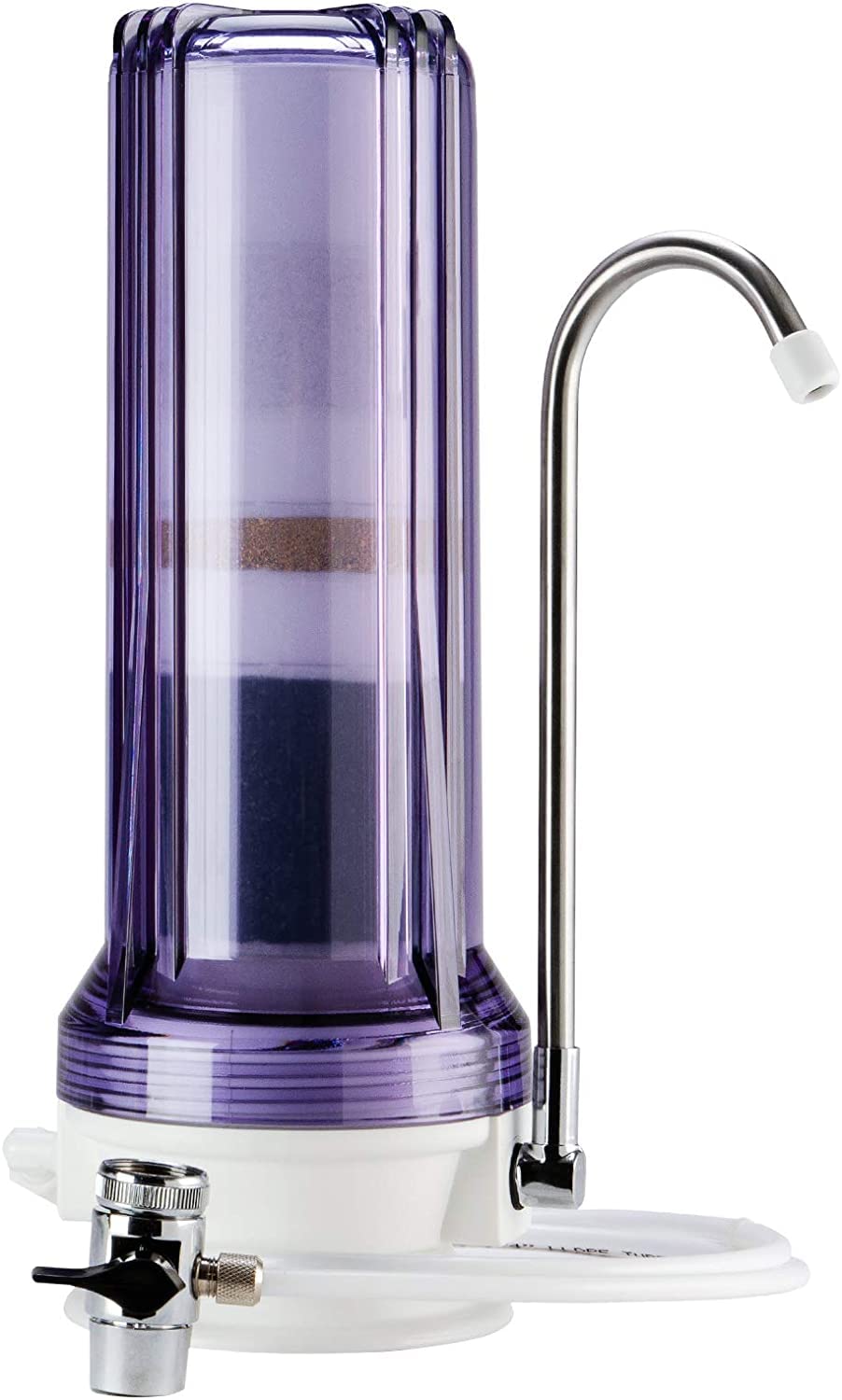 

iSpring Water Integrated with Kitchen Faucet Direct Connection Multilayer Filtration Water Removes Retains Turns Tap Water into Famous Water CT10-CL