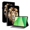 For Oppo Pad SE Leather Case Pattern Printed Stand Tablet Cover with Card Slots