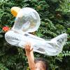Baby Infant Transparent Duck Swim Ring Toddler Water Floating Seat Circle Pool Safety Aid Trainer for 0-4 Years Old