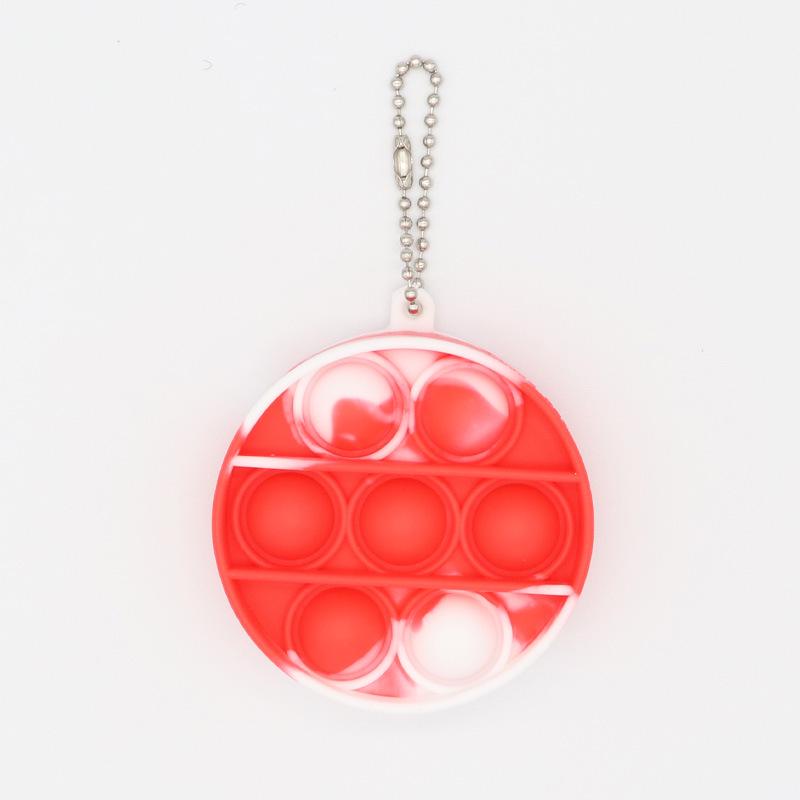 Colorful Silicone Keychain Bubble Toy - Mouse Killer Pendant and Educational Decompression Tool
