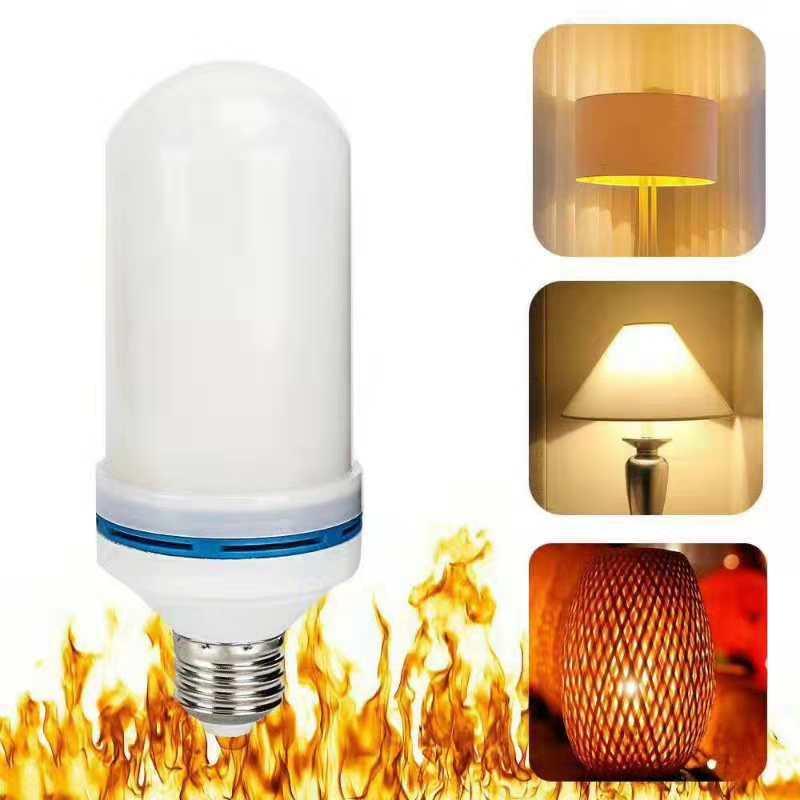 1Pcs 4 Modes Flickering Fire Simulation E27 Led Flame Effect Light Bulb For Party Ktv Garden Home Decor Outdoor Lighting