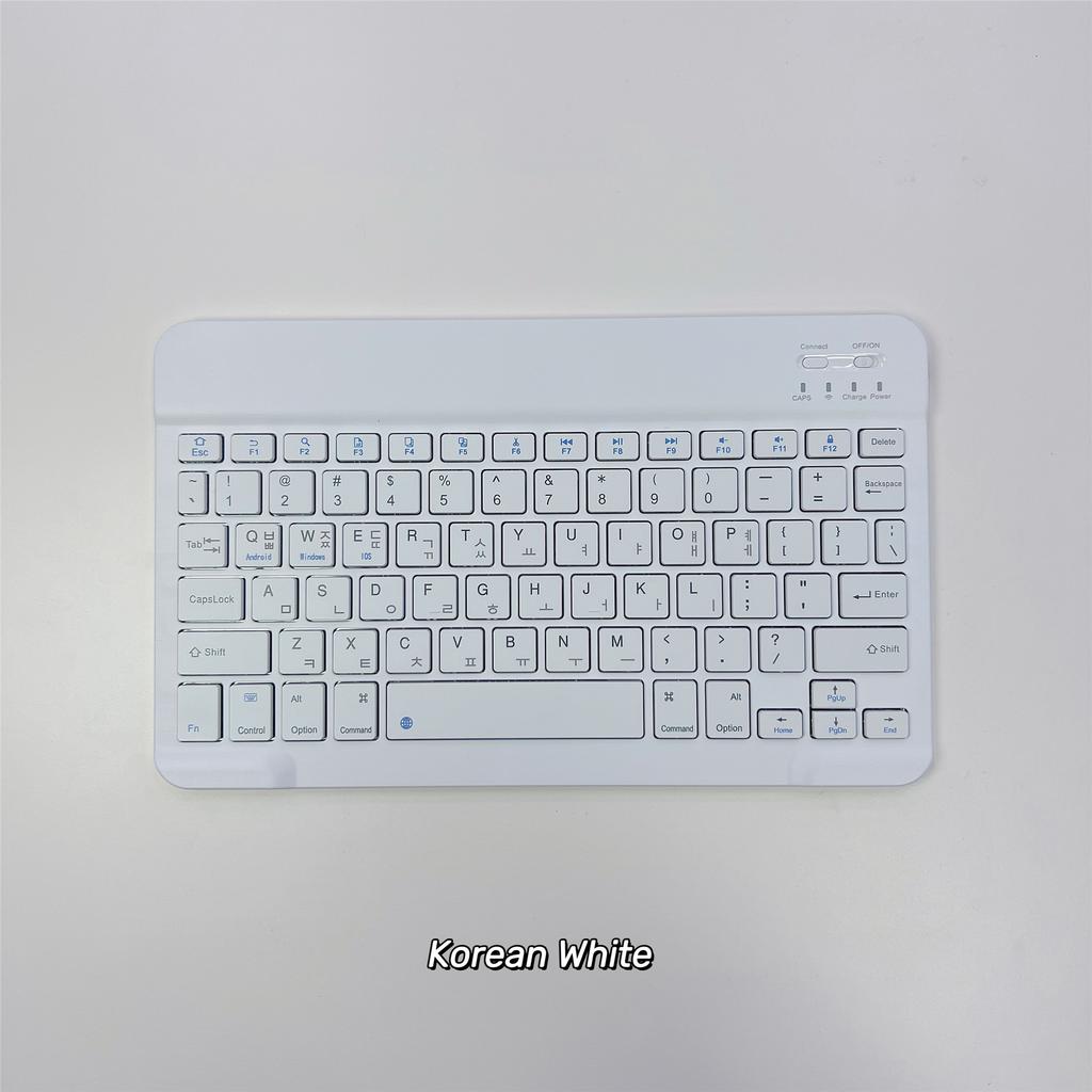 Koreanische Sprache Ultra-Schlanke Bluetooth-Tastatur Tragbar Mini Kabellos Wiederaufladbar für iPad Koreanisch