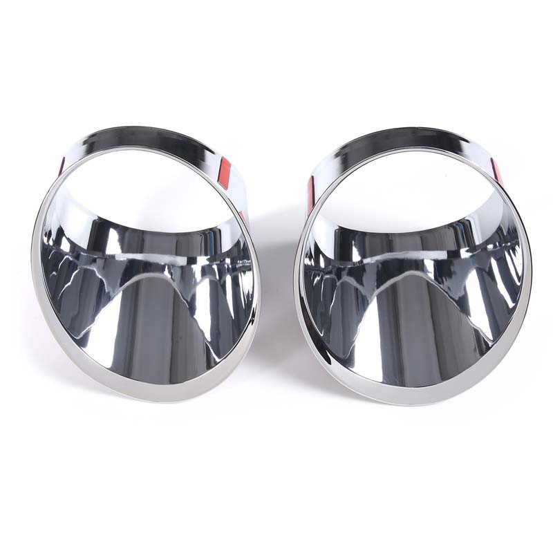 

2Pc Fog Light Lamp Cover Trim Primed For Toyota Tundra 2007-2013 ABS Bright silver Front Bumper Fog Light Frame Car Accessories серебряный