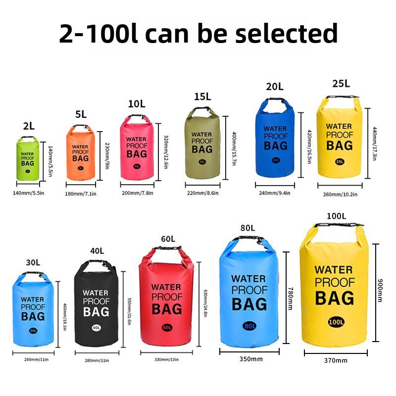 Oem Ipx6 Dry Bags Waterproof Bucket Shoulder Bag For Swimming Camping Drifting Roll Top Sack Keeps Gear Dry Waterproof Bag