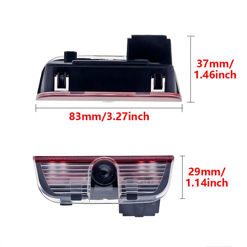 2 For VW Passat B6 B7 B8 B9 Touareg Jetta GTI R Golf 5 6 7 MK6 MK7 LED Car Door Projector Welcome Ghost Shadow Light Accessories
