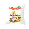 Easter Cartoon Cute Rabbit Digital Printing Short Plush Pillow Covers Decorative for Car Sofa Office Cushion Cover Home Goods