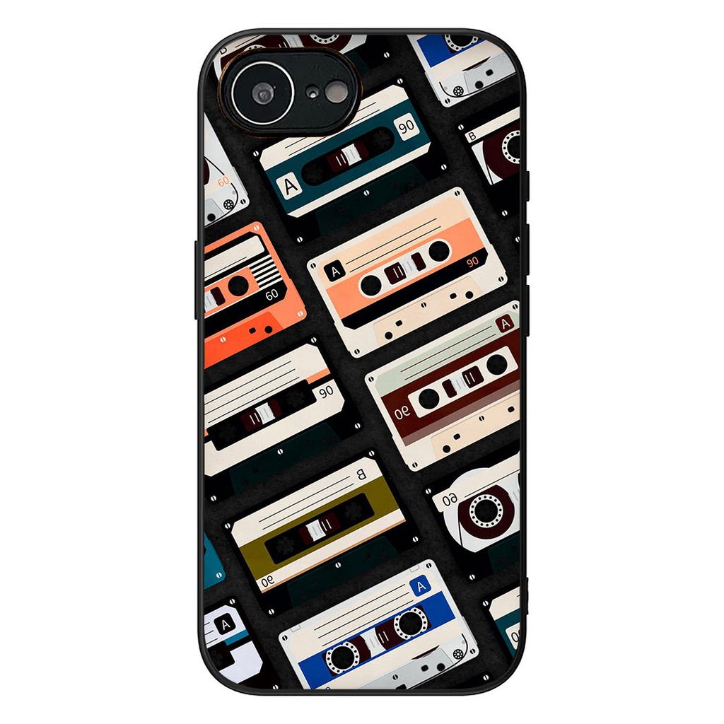 Cassette Wallpaper Tape Phone Cover for Samsung Galaxy A06 A05 A14 A50 A51 A52 A12 A13 A23 A70 A07 A25 A26 A72 A56 Case