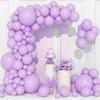 106pcs Pastel Purple Balloons Kit Arch Purple Balloon Garland Baby Shower Gender Reveal Birthday Party Wedding Anniverdary Decor