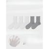 5 Pairs of Women's Summer Thin Style All Kinds of Mesh Hollow Wooden Ear Side Tube Stack Socks