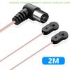 [C]FM Antenna 75  F Type Male Plug for Home Radio Stereo Signal Receiver Aerial