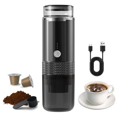 Portable Electric Espresso Coffee Machine One Button Operation Rechargeable Handheld Coffee Maker Coffee Tea Powder for Travel