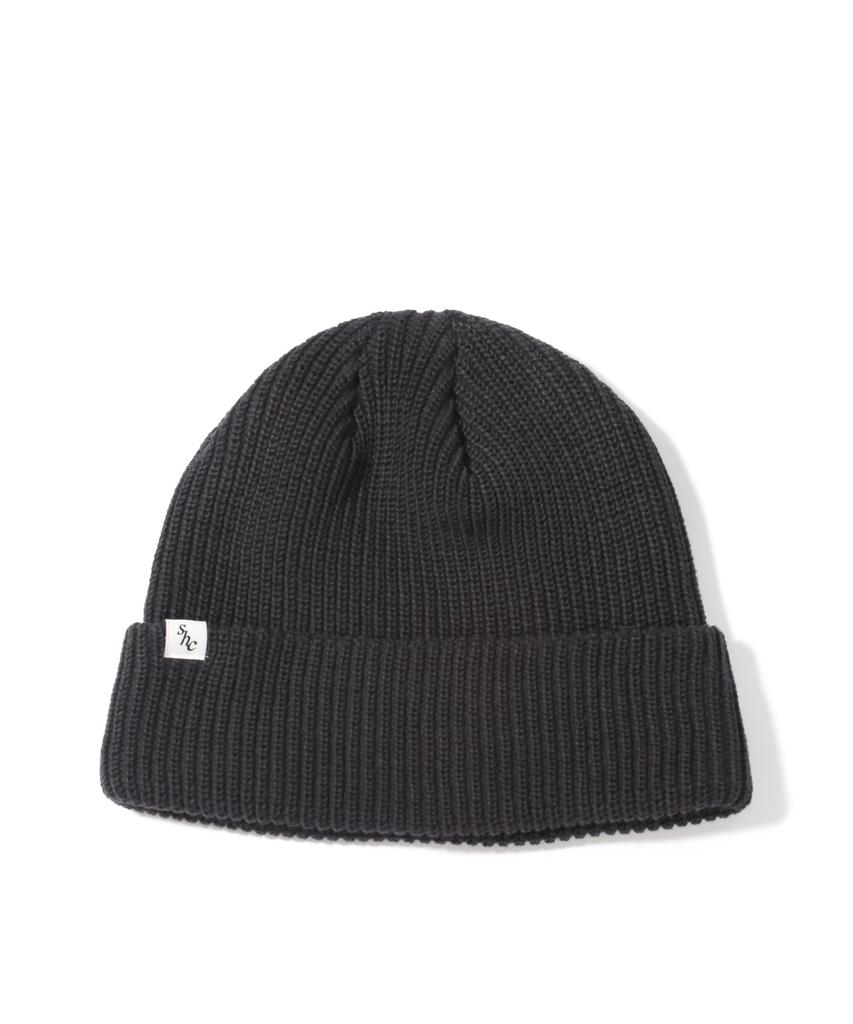 SUNDAY HOBBY CLUB 23 Sunday Basic Short Beanie - Charcoal