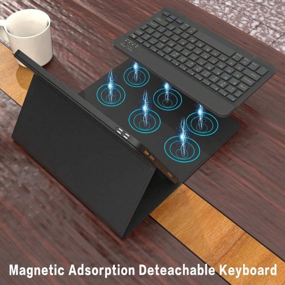 Redmi Pad 2 SE 9.7 Hülle & Xiaomi POCO C1 Kabellose Bluetooth-Tastatur Lederhülle
