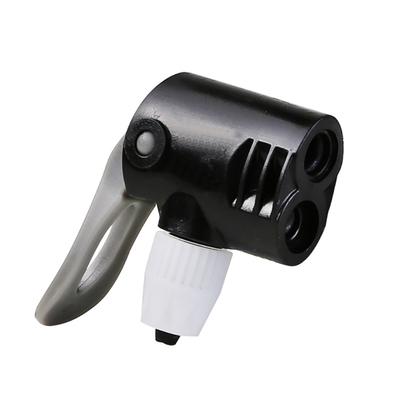 Bicicletă activată cu piciorul Pompă de pardoseală din PVC Duză de gaz cu cap de pompă dublă