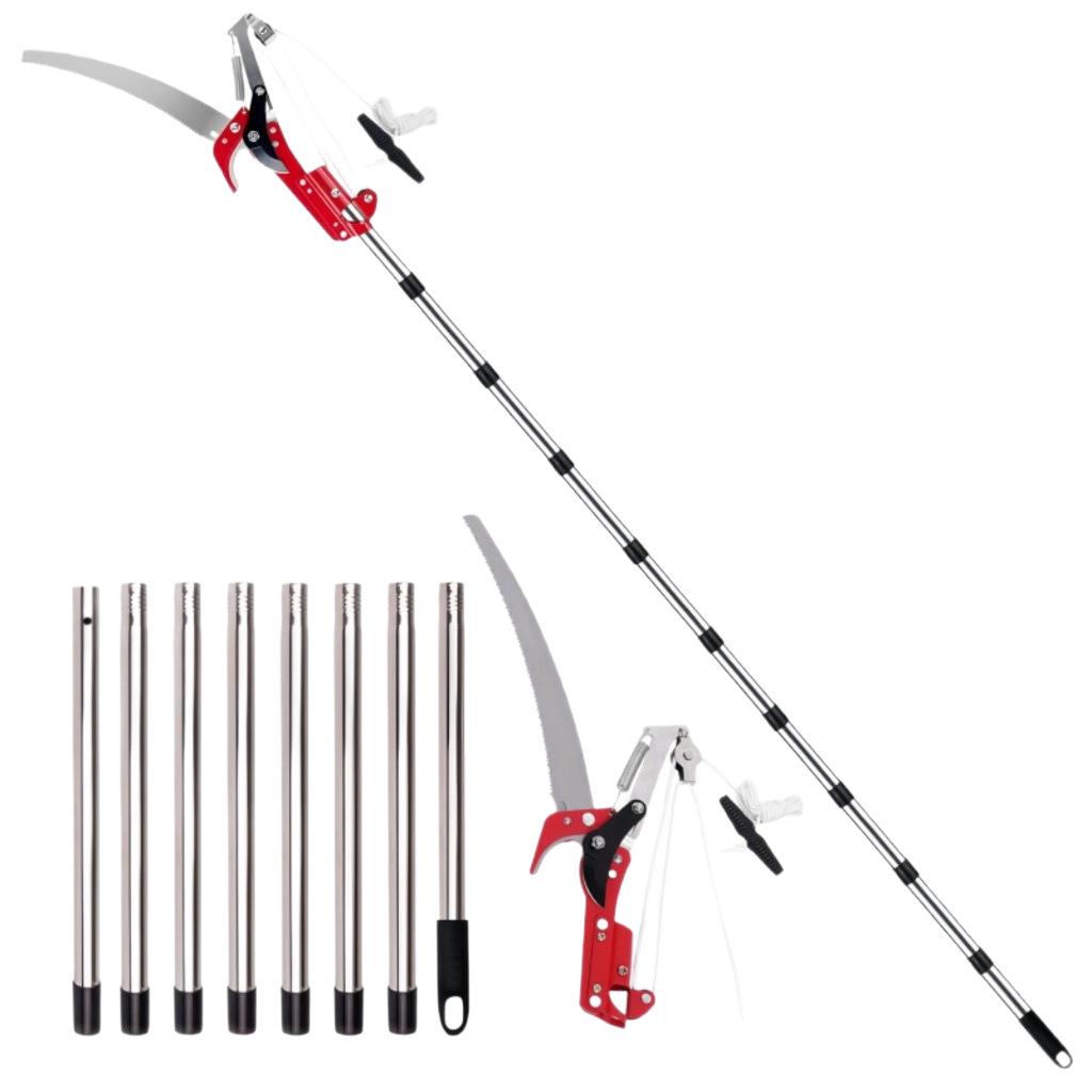 High-Altitude Tree Pruner with Labor-Saving Splicing Pole