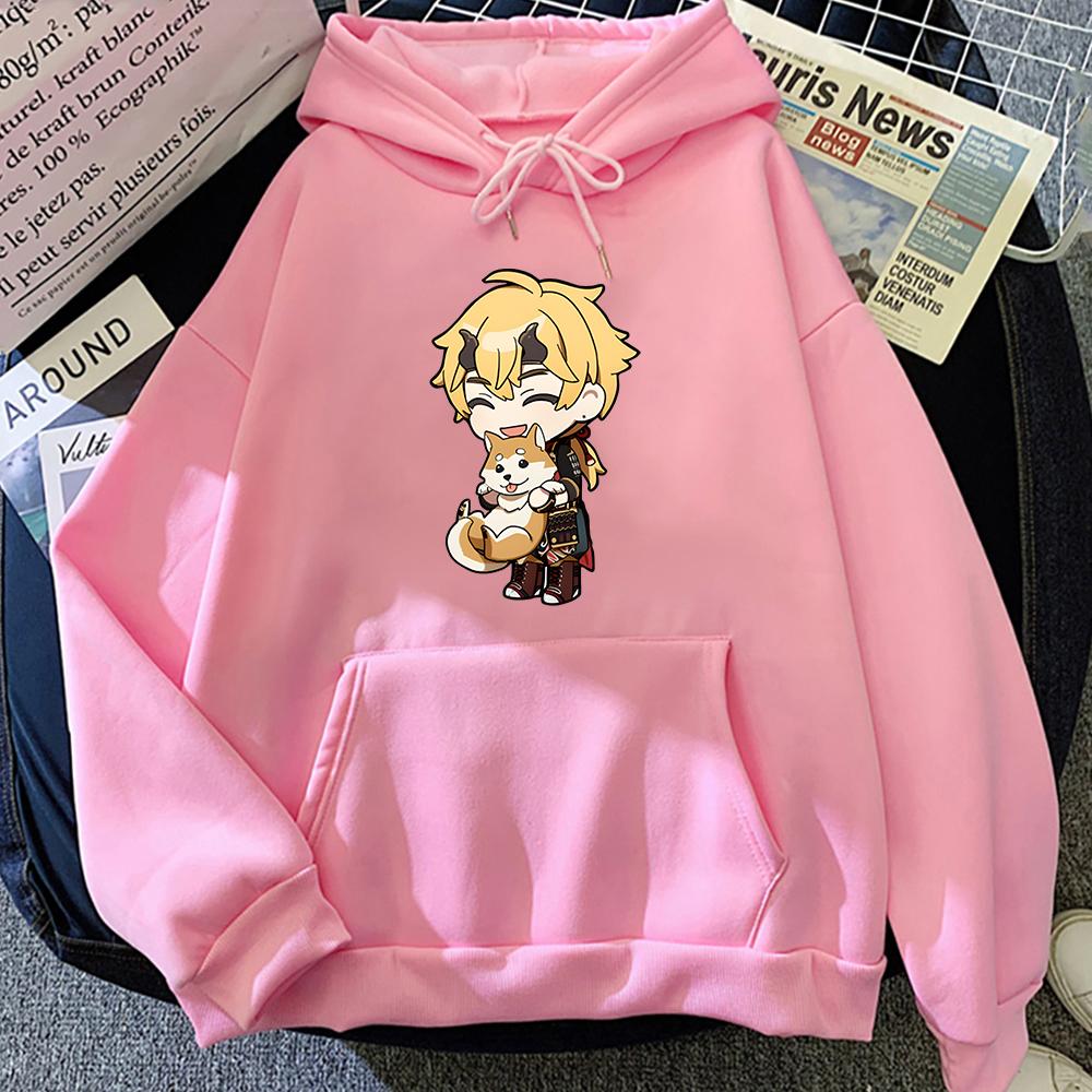 Genshin Impact Thoma Hoodies Unisex Winter Casual Graphic Kawaii Hoody Men/Women Harajuku Funny Cartoon Kawaii Anime Sweatshirts Y2k