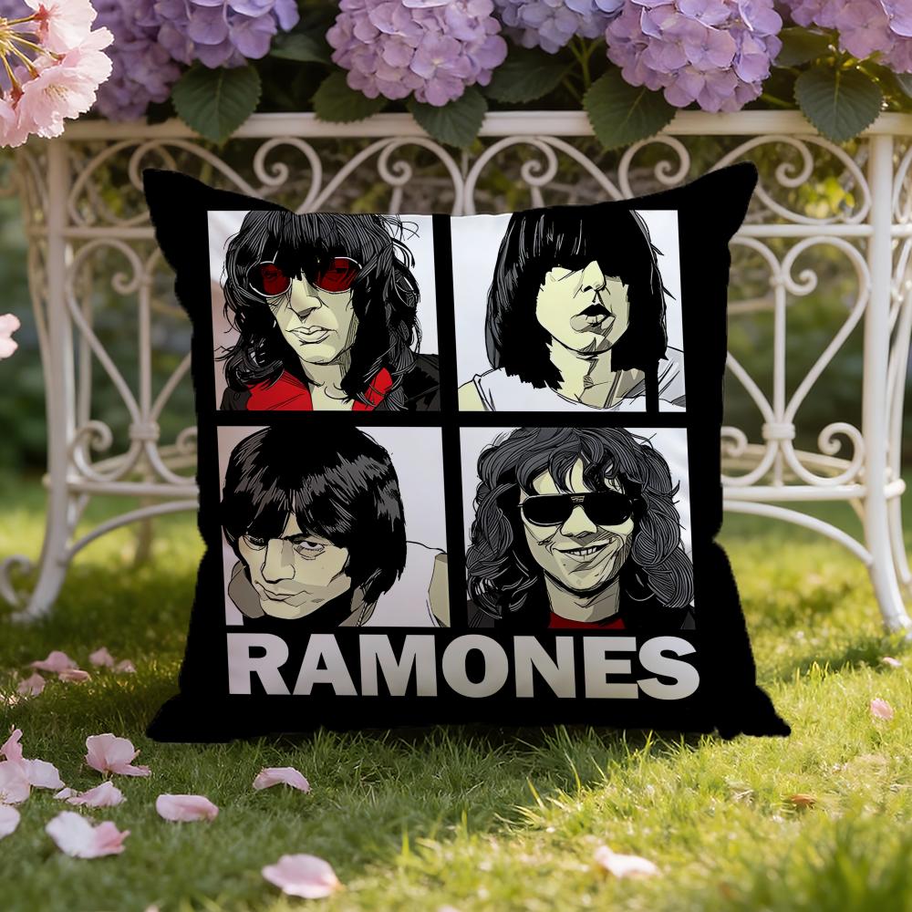 Band R-Ramones Cushion Cover Home & Car Dual-Scene Pillow Cover: Reversible for Premium Comfort