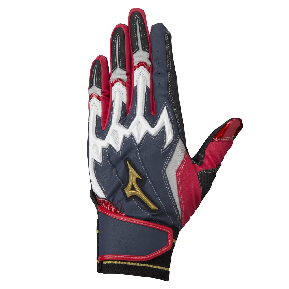 

Mizuno Pro Outlet Baseball Batting Double Silicon Power Arc 1EJEA501 Gloves, Set, LI,