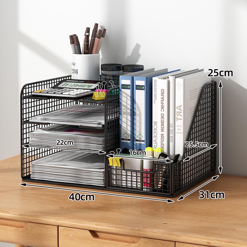 Multi-layer Desktop File & Bookshelf Organizer