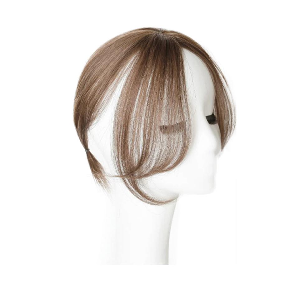 Perucă sintetică WTB împărțită în breton Breton feminin Breton păr drept Perucă Perucă mică sau căderea ușoară a părului Opt breton fals de aer