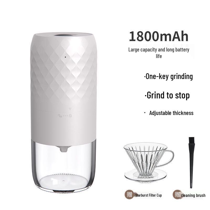 Portable Electric & Manual Coffee Bean Grinder - Compact Household Hand-Cranked & Automatic Grinding Machine