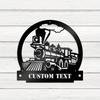 Unique Handmade Custom Metal Train Wall Art Decorative Plaque Man Cave Home Decor Housewarming Gift