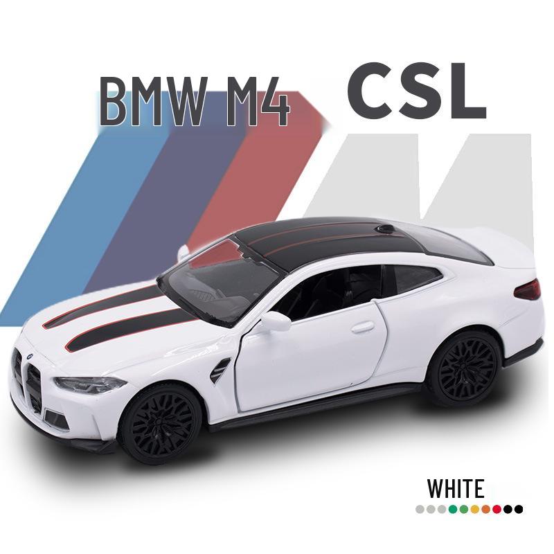

CH554069 BMW M4 CSL Alloy Pull-Back 2-Door Sports Car Model Ornament