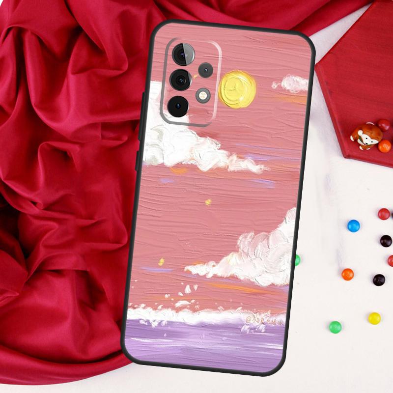 Korean Sunset Scenery For Samsung Galaxy A26 A05 A06 A16 A54 A34 A14 A22 A32 A52 A55 A35 A15 A53 A13 A56 A36 Case