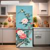 84Style Fridge Stickers Refrigerator Cover Door Landscape Plant Sea Vinyl Self Adhesive Kitchen Furniture Decor Wrap Freezer Sticker DIY