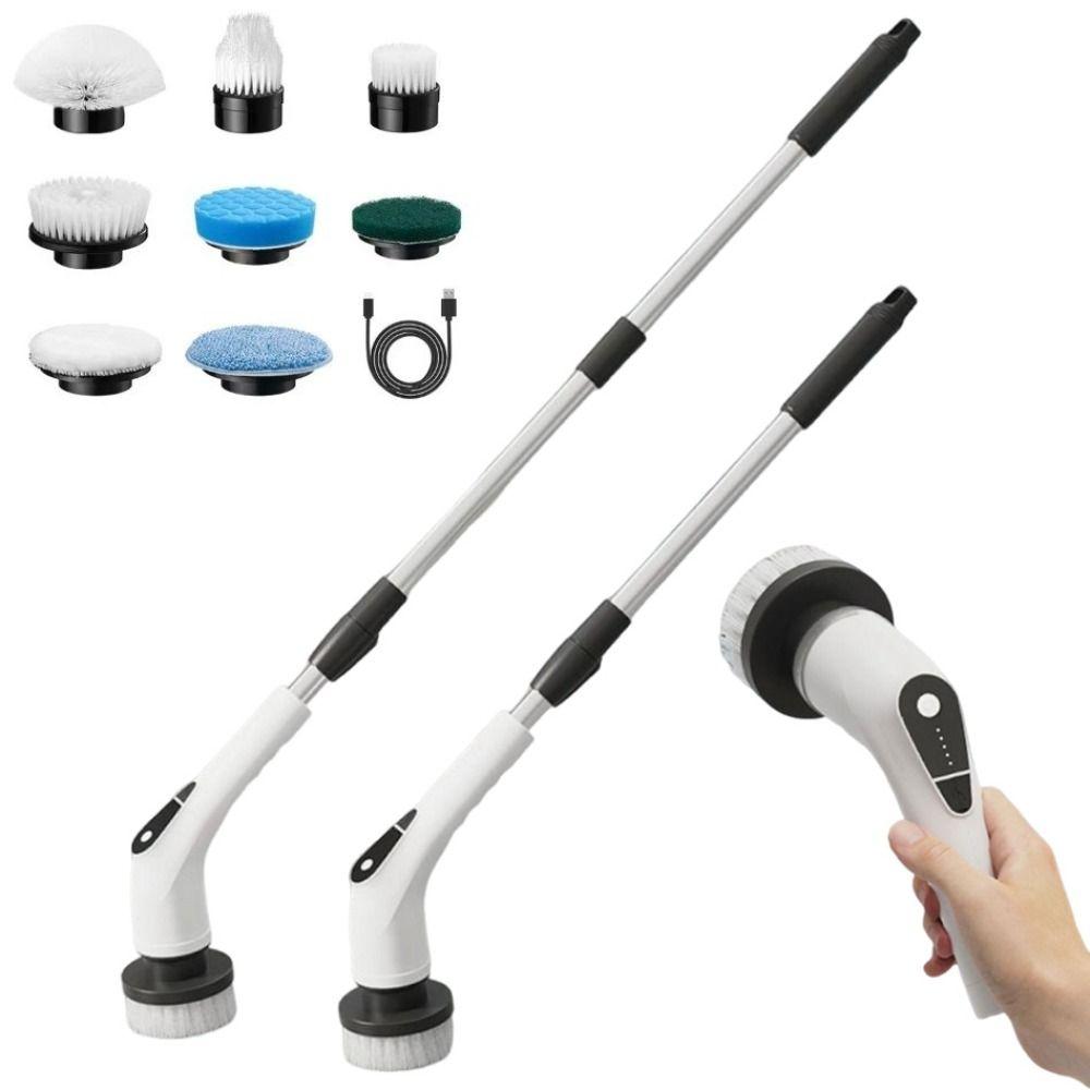 Handheld Electric Cleaning Brush Rechargeable Electric Spin Scrubber Bathroom Cleaning