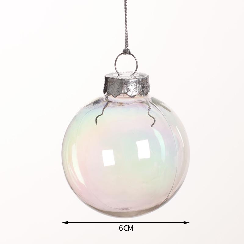 Clear PET Plastic Christmas Ornament Ball for Festive Decoration
